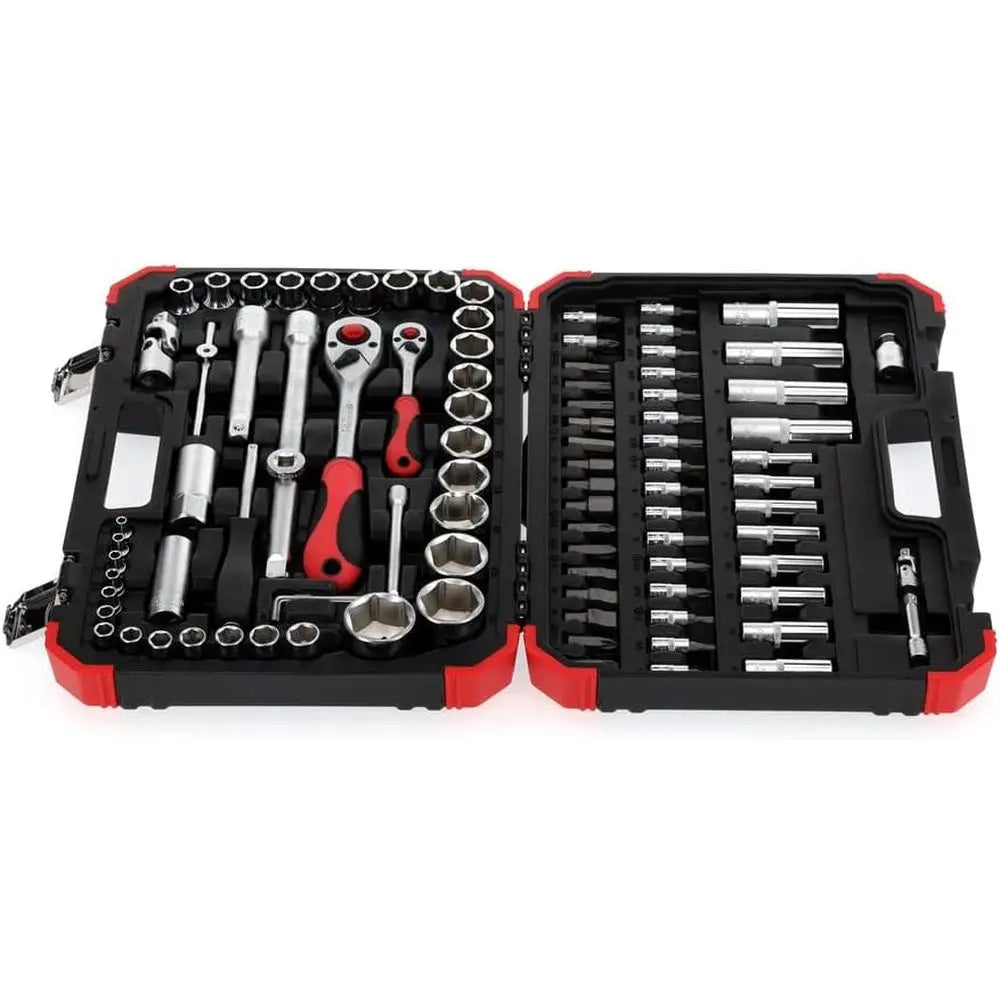 Universal Socket Set 1/4 and 1/2 Drive, 94-Piece Comprehensive Kit