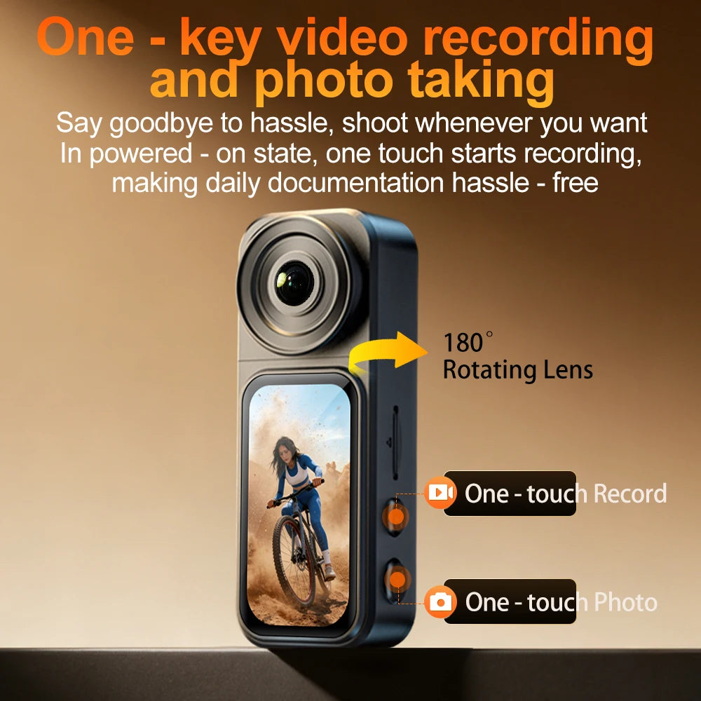 Famue Quest 1 Action Camera  rotate stabilization magnet mini 2.7K wifi remote control dash cam motos Cycling Gear Sports Set