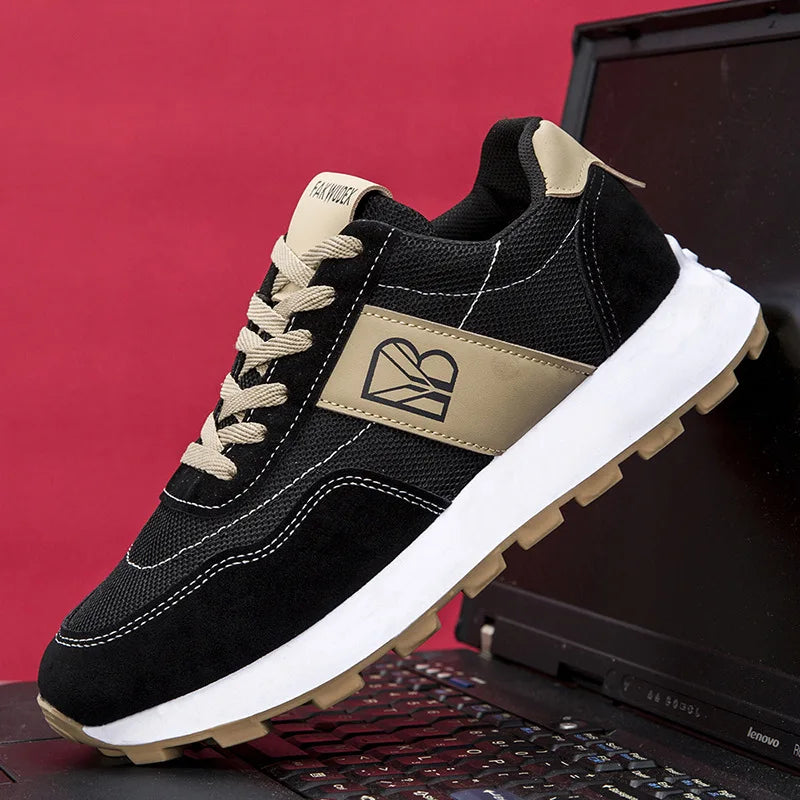 New Breathable Mesh Men's Casual Thick-soled Running Sneakers