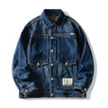 Plus Size Denim Jacket Men Vintage Fashion Streetwear Loose Casual Oversize Denim Cargo Jacket 7XL 6XL Jeans Coat Outerwear
