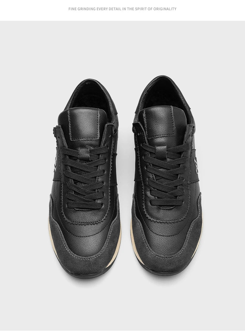 Classic European Station High end Men's Shoes Genuine Leather Color blocked Comfortable Casual Shoes Sports Shoes 231135