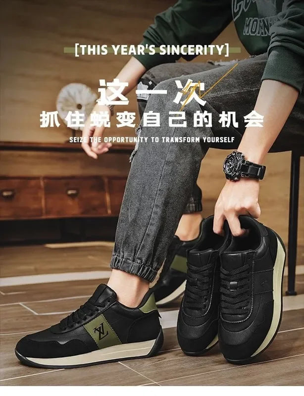 2025 New Designer Shoes for Man Sneaker High Brand Men's Shoes Soft Leather Sole with Anti Slip Properties The Razor's Edge