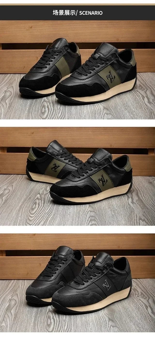 2025 New Designer Shoes for Man Sneaker High Brand Men's Shoes Soft Leather Sole with Anti Slip Properties The Razor's Edge
