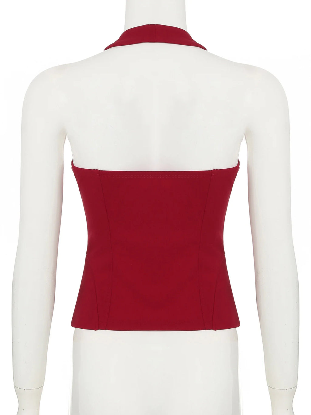 Jennie Same Style Halterneck Deep V-Neck Strap Corset Vest Sexy Hot Girl Slimming Versatile Crop Top