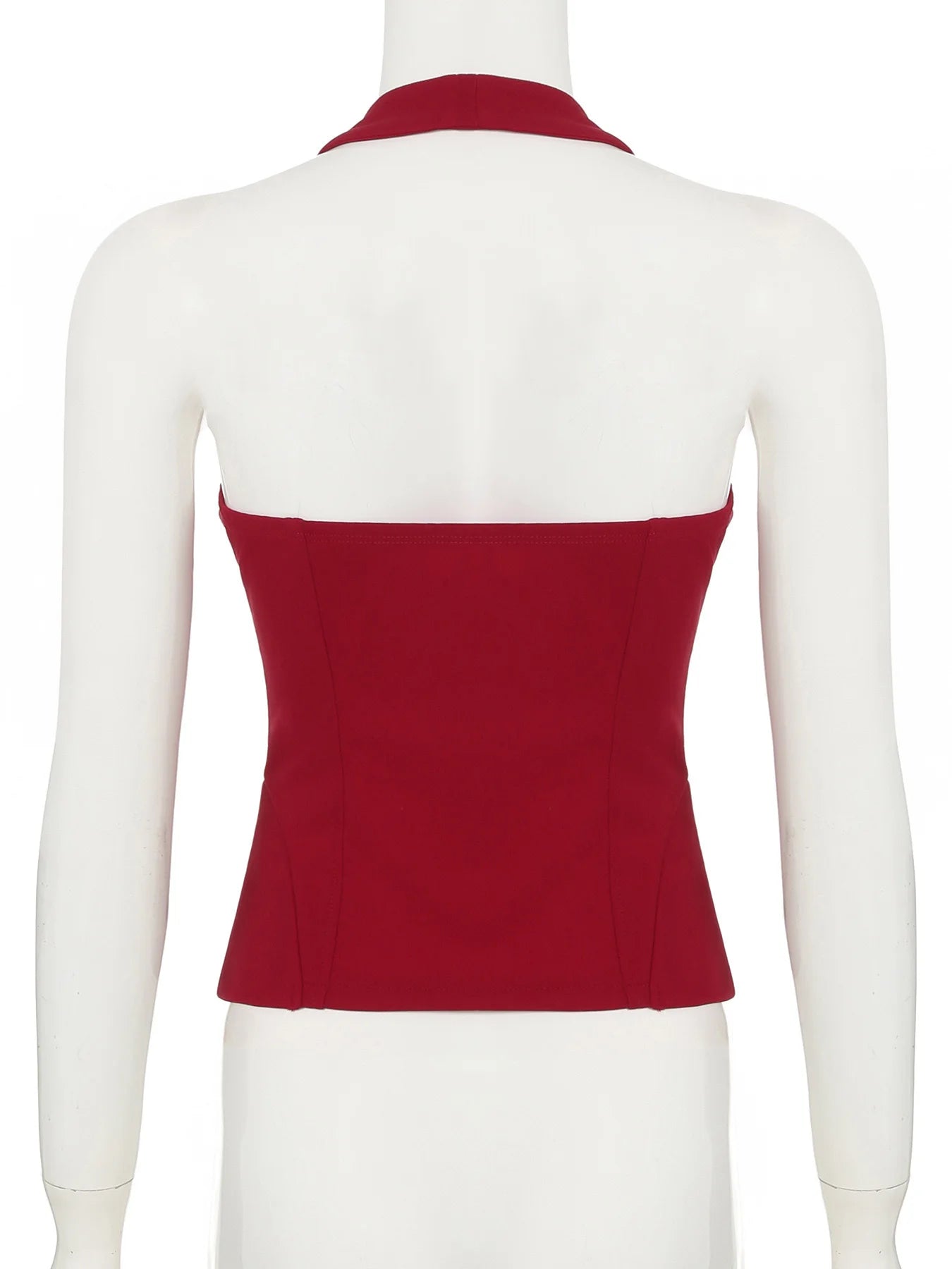Jennie Same Style Halterneck Deep V-Neck Strap Corset Vest Sexy Hot Girl Slimming Versatile Crop Top
