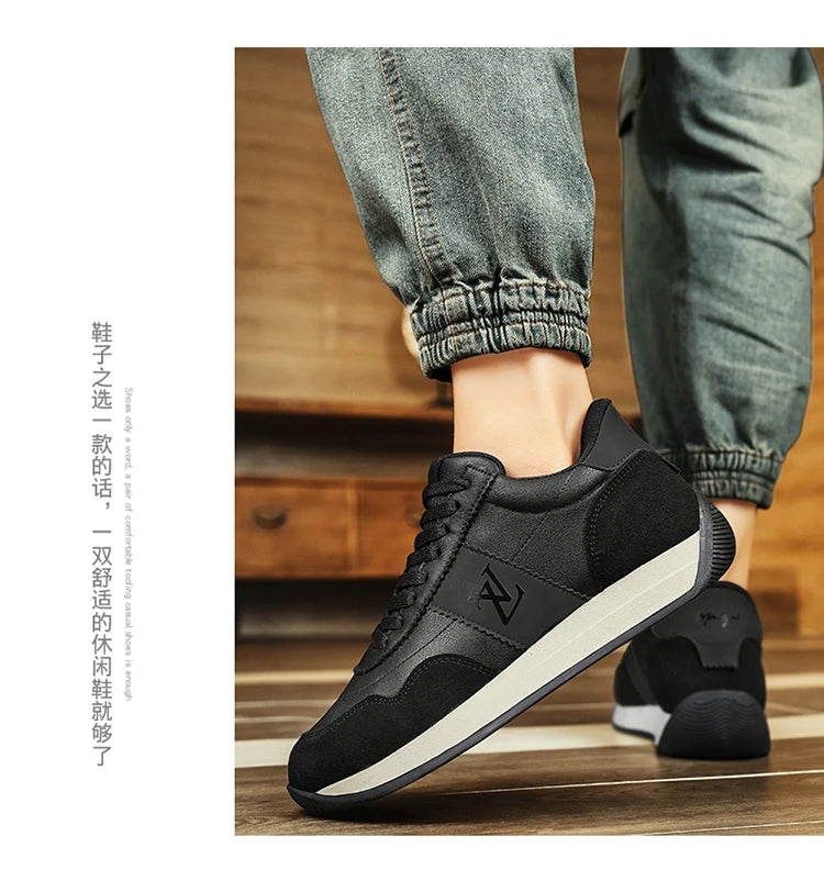 2024 Breathable Men's Sports Shoes High Quality Running Shoes Leather Waterproof Forrest Gump shoes Jogging Shoes Youth Sneakers