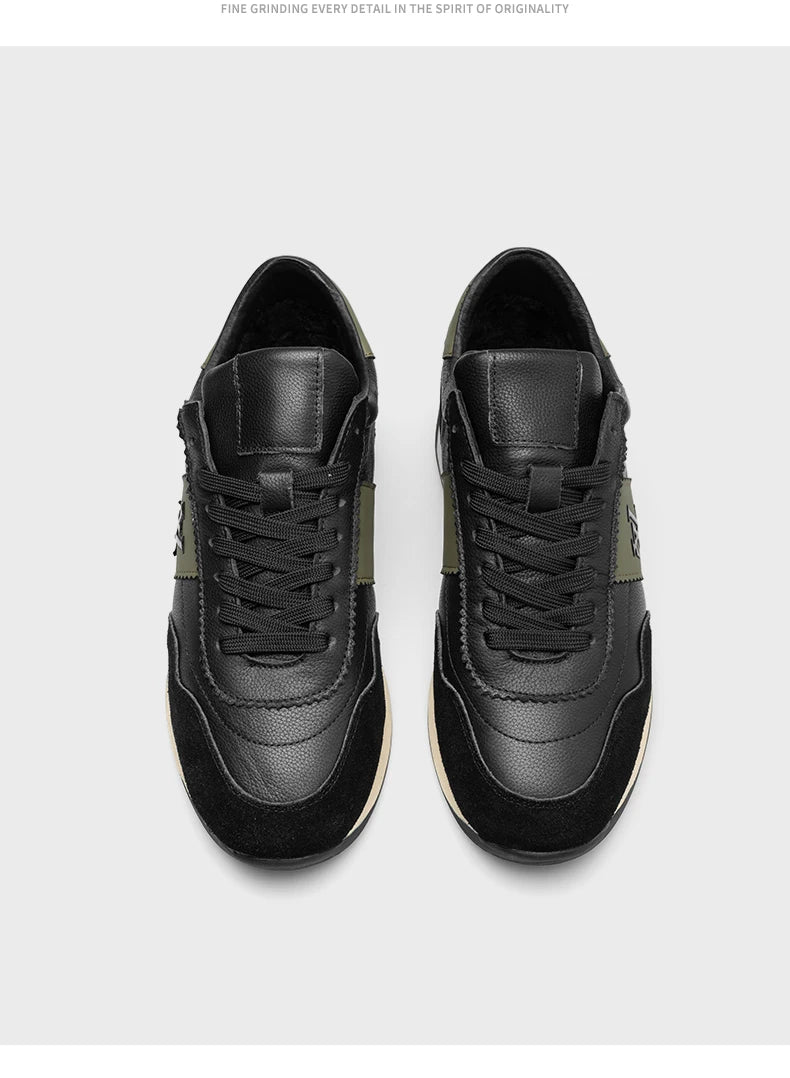 Classic European Station High end Men's Shoes Genuine Leather Color blocked Comfortable Casual Shoes Sports Shoes 231135