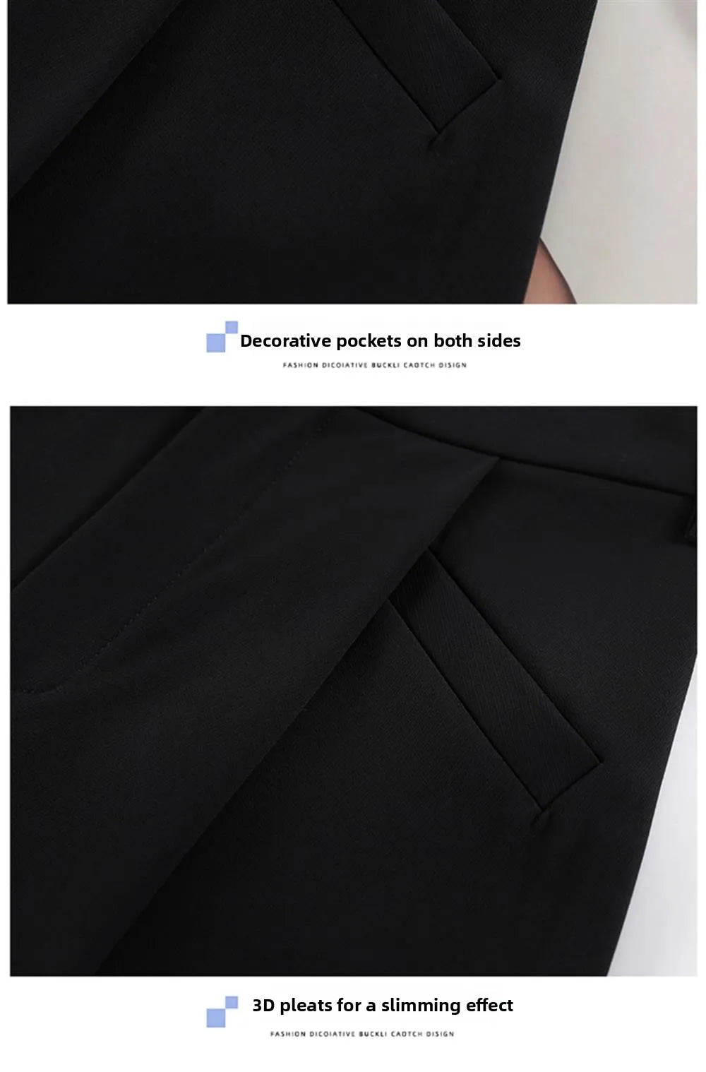 New Ice Silk Thin Straight Leg Suit Pants Women's Summer White Narrow Version XS1452025 High Waist Wide Leg Cotton Blend