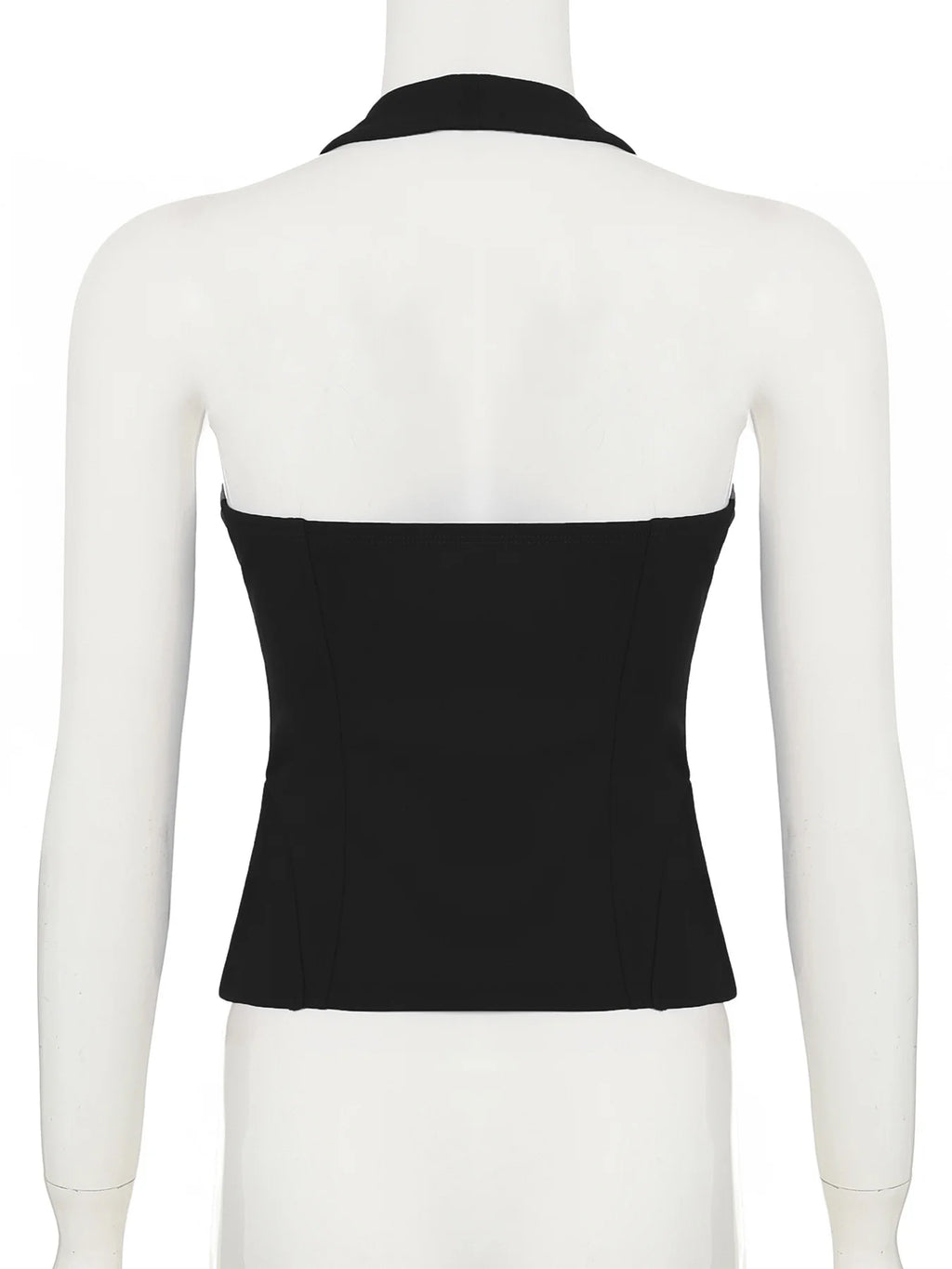 Jennie Same Style Halterneck Deep V-Neck Strap Corset Vest Sexy Hot Girl Slimming Versatile Crop Top