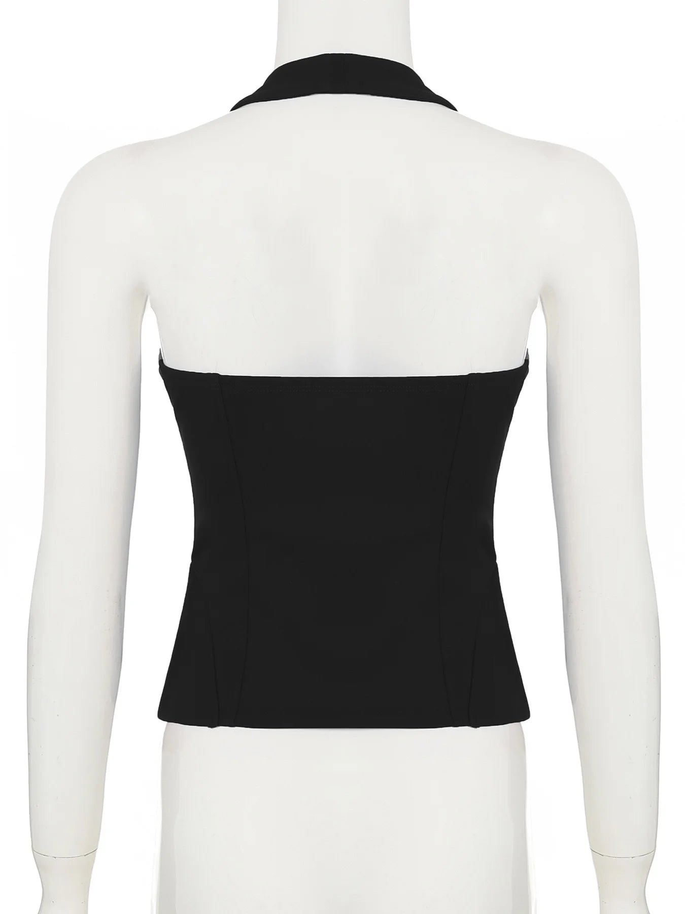 Jennie Same Style Halterneck Deep V-Neck Strap Corset Vest Sexy Hot Girl Slimming Versatile Crop Top