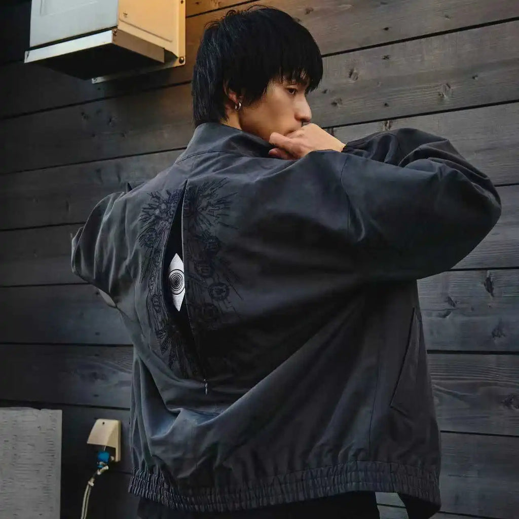 Cross Stitch Pattern Jacket Unisex Autumn Winter Street Style Hip Hop Trendy Brand American Style Windproof Zipper Hooded