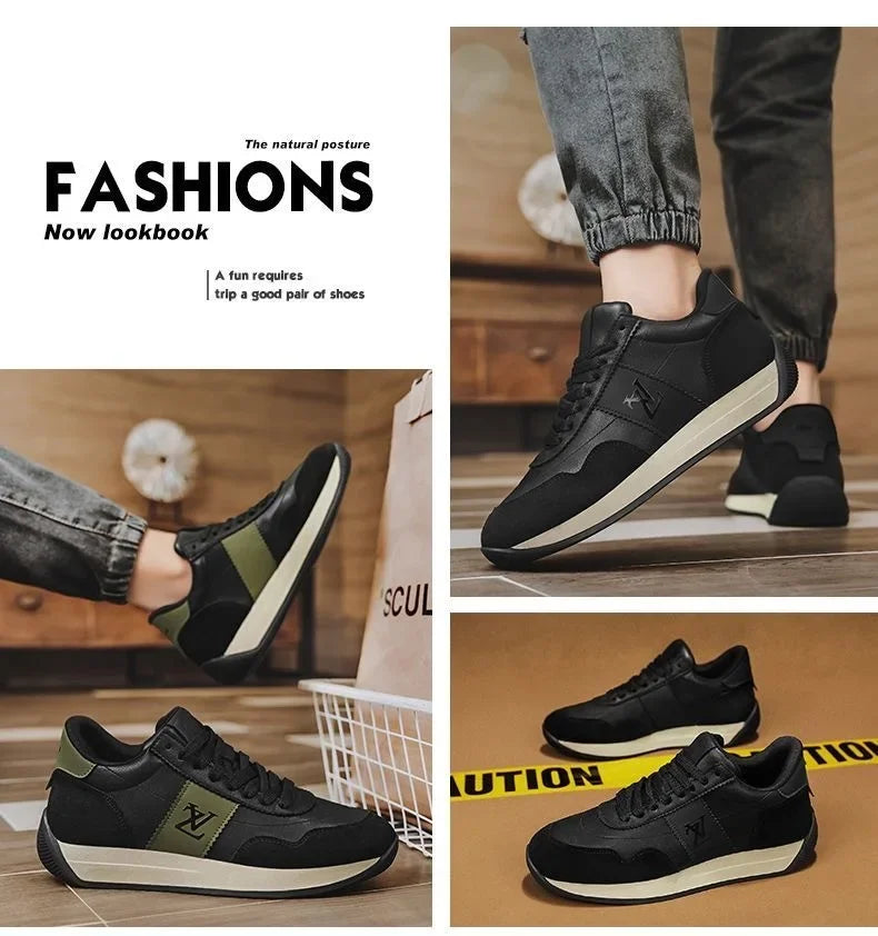 2025 New Designer Shoes for Man Sneaker High Brand Men's Shoes Soft Leather Sole with Anti Slip Properties The Razor's Edge