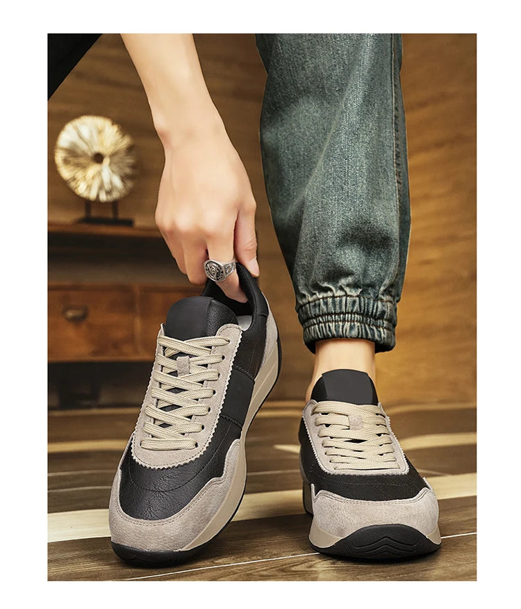 2024 Breathable Men's Sports Shoes High Quality Running Shoes Leather Waterproof Forrest Gump shoes Jogging Shoes Youth Sneakers