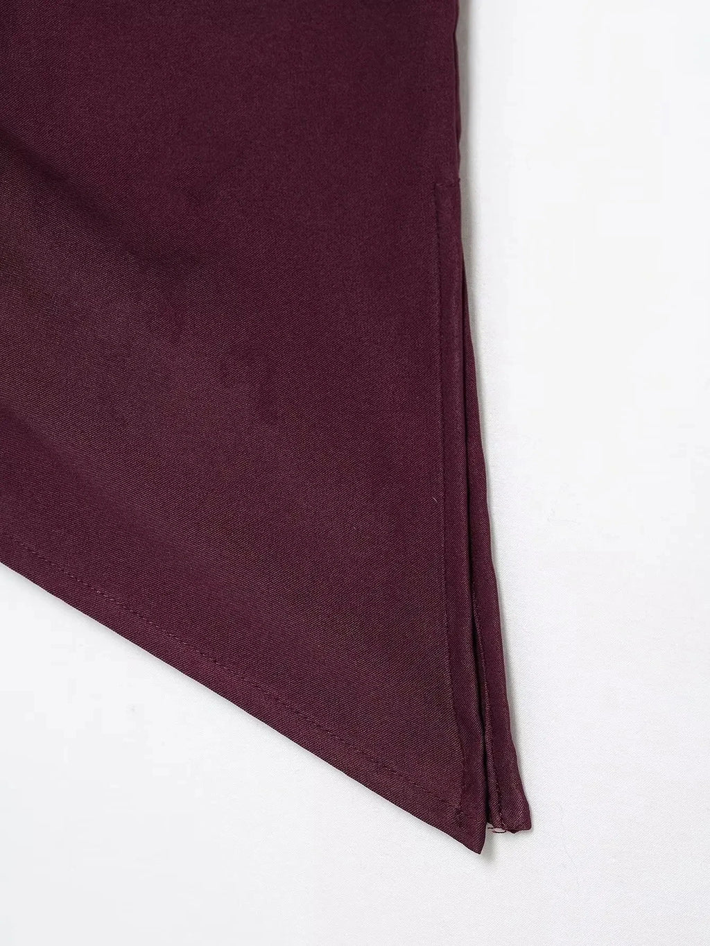 HH Women Fashion Y2K Wine Red Tank Tops Asymmetry Pleated Sleeveless Elegant Vest Summer Back Zipper Chic Slim Streetwear Top