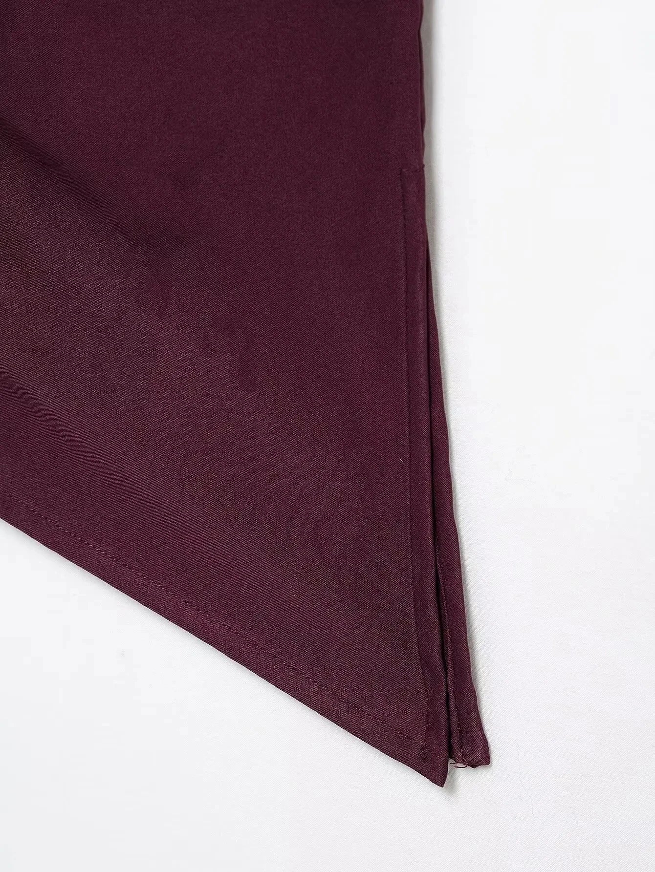 HH Women Fashion Y2K Wine Red Tank Tops Asymmetry Pleated Sleeveless Elegant Vest Summer Back Zipper Chic Slim Streetwear Top