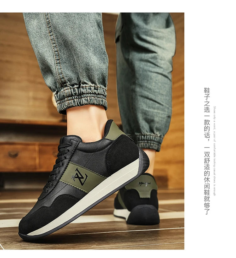 2024 Breathable Men's Sports Shoes High Quality Running Shoes Leather Waterproof Forrest Gump shoes Jogging Shoes Youth Sneakers