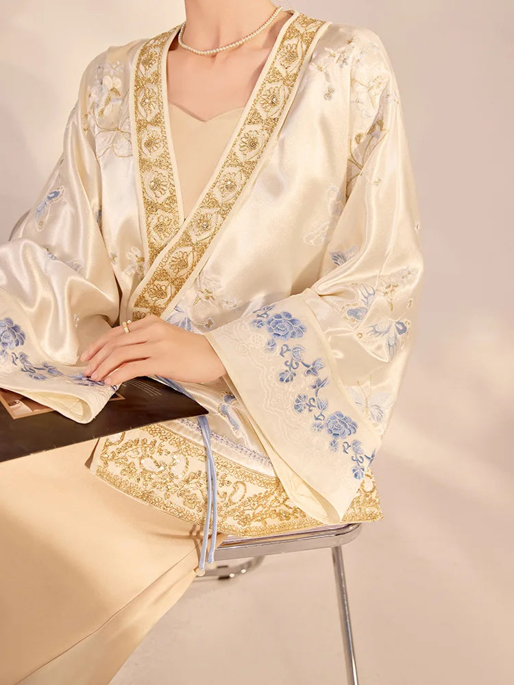 2026 Spring High end New Chinese Butterfly Embroidery Luxury Loose Jacket for Women Jacket Coat Outerwear