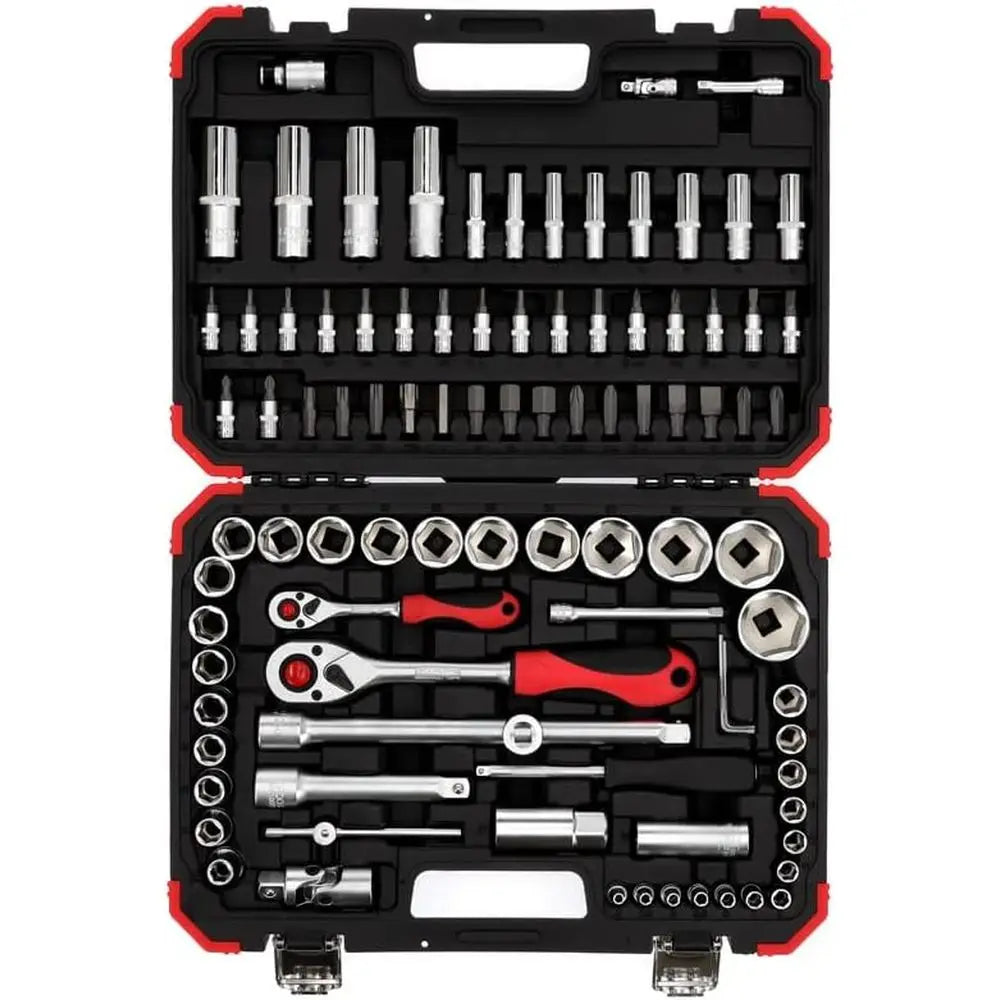 Universal Socket Set 1/4 and 1/2 Drive, 94-Piece Comprehensive Kit