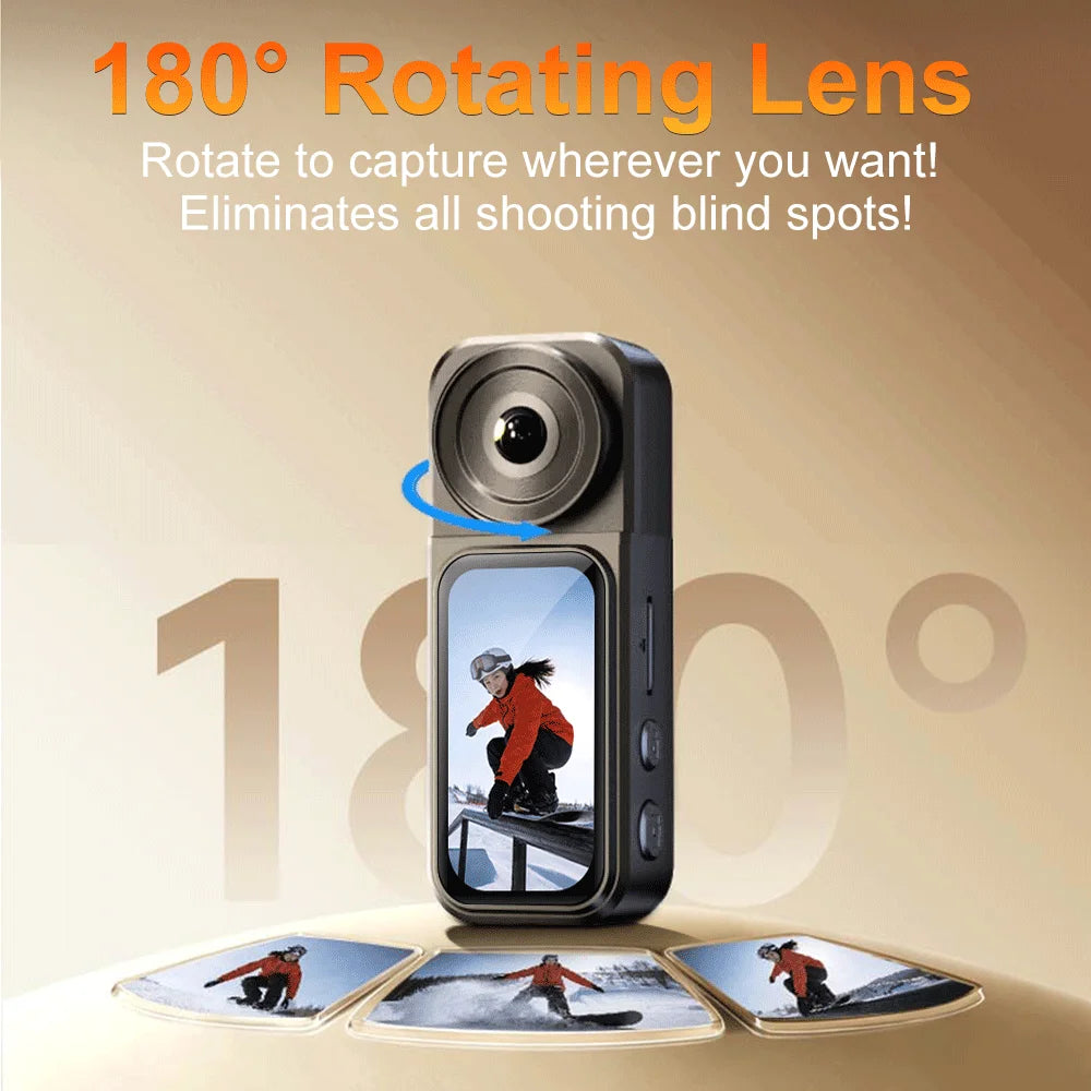 Famue Quest 1 Action Camera  rotate stabilization magnet mini 2.7K wifi remote control dash cam motos Cycling Gear Sports Set