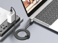 Techancy Cabo de Dados PD TB1800, 60W, 1m Preto, USB-C para USB-C, Conector de Liga de AlumInio, Design Trancado, Carregamento Rapido
