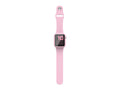 Pulseira de silicone para relógio Techancy, KC2115, com protetor de ecrã, compatível com Apple Watch 41 mm, rosa