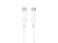 Techancy Cabo De Dados Pd 100w Branco 1m TB1791, Usb C-Usbc De Alta Potência, Compatível Com Computadores Portáteis